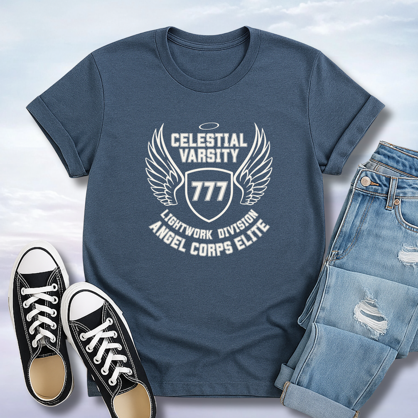 Celestial Varsity: Angel Corps T-Shirt