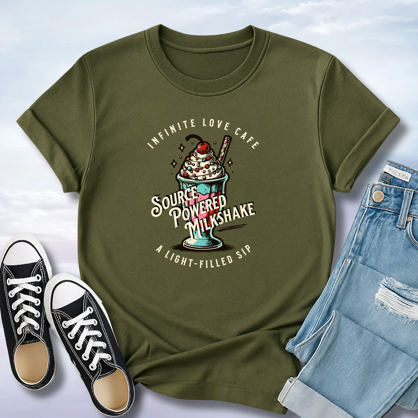 Source Powered Milkshake T-Shirt