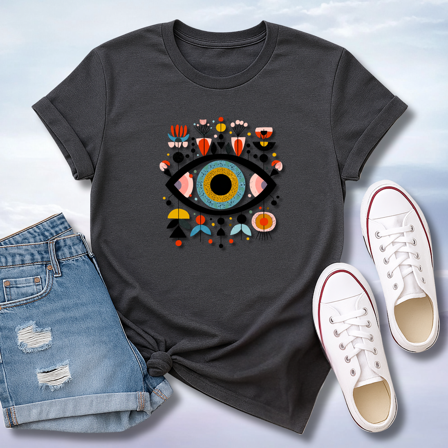 Evil Eye: Petal Shield T-Shirt