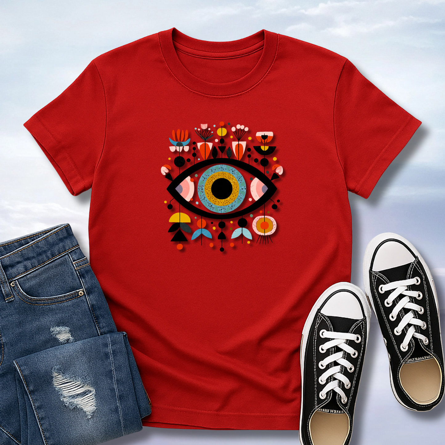 Evil Eye: Petal Shield T-Shirt